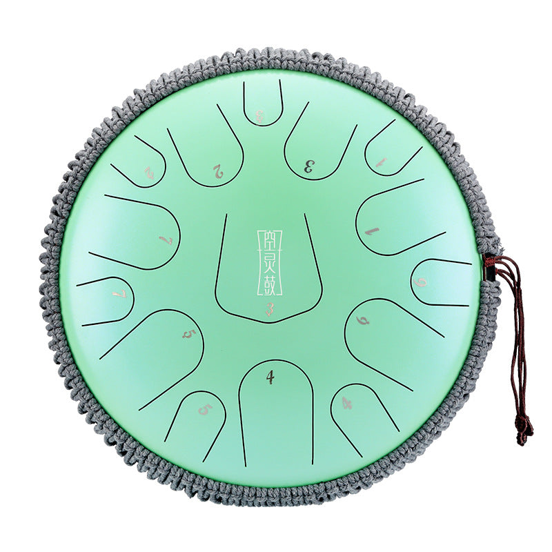  14 Inch 15 Note Steel Tongue Drum Percussion