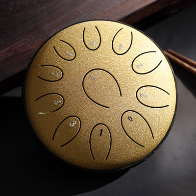 Hluru Huashu Steel Tongue Drum Raindrop 11 notes 6-inch