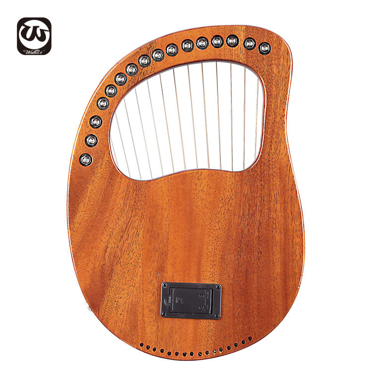 Walter Electric Lyre Harp Premium 16-string Mahogany Solid Wood Instrument  WH-16EQ