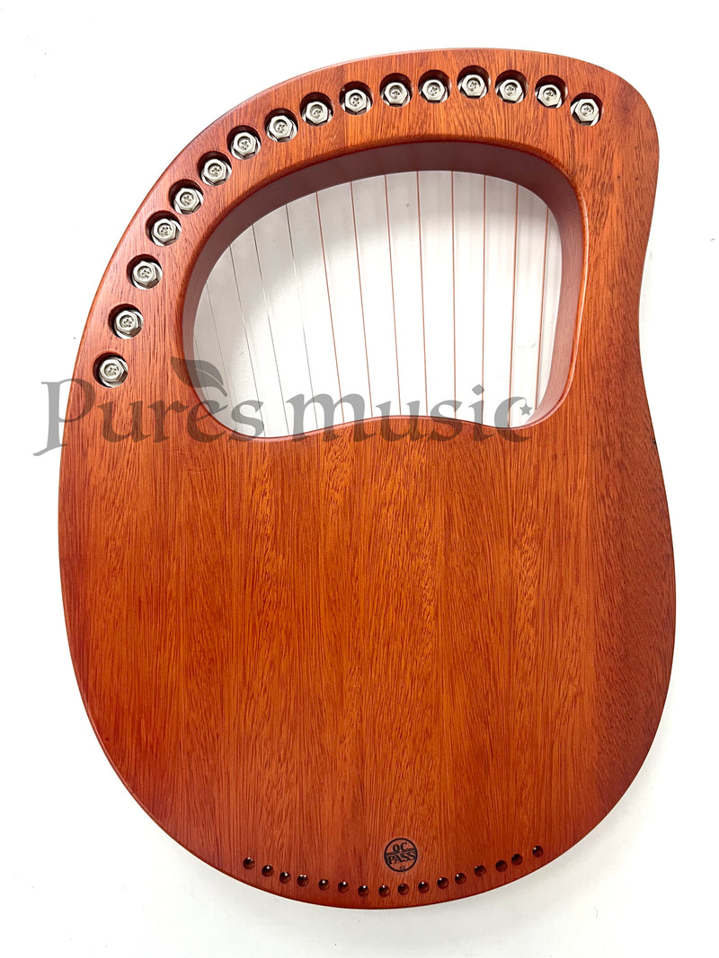 Harpe lyre Walter à 16 cordes en bois massif d&