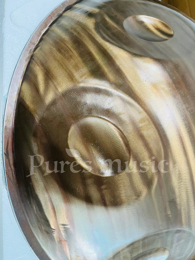 Strumento Handpan in bronzo vintage Hang Drum Hand Pan Amara Sabye Equinox Integral