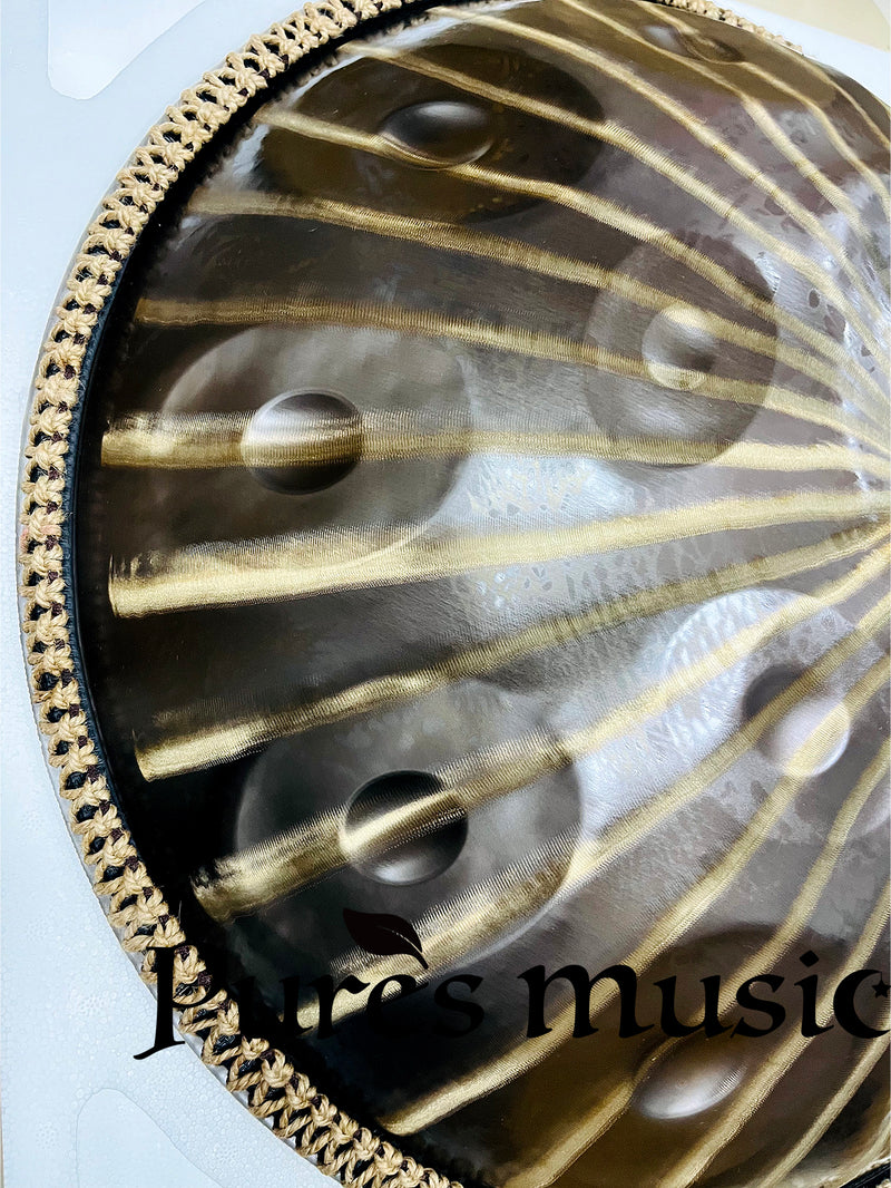 Sun God Handpan Drum D minor Kurde Celtic Scale 9-12 Notes 432 Hz et 440 Hz Professional Hang Drum