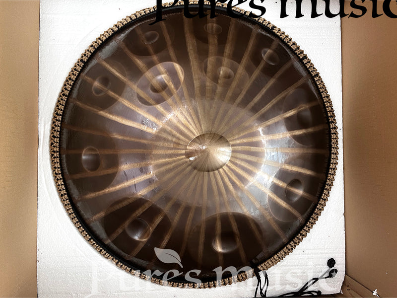 Sun God Handpan Drum D minor Kurde Celtic Scale 9-12 Notes 432 Hz et 440 Hz Professional Hang Drum