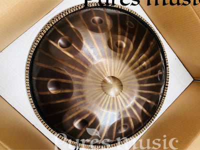 Sun God Handpan Drum D minor Kurde Celtic Scale 9-12 Notes 432 Hz et 440 Hz Professional Hang Drum