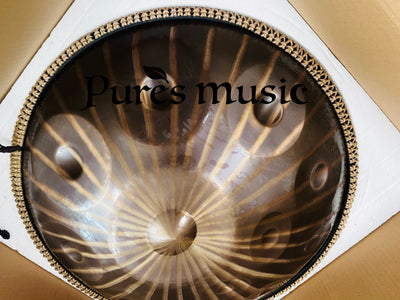 Sun God Handpan Drum D minor Kurde Celtic Scale 9-12 Notes 432 Hz et 440 Hz Professional Hang Drum