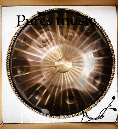 Sun God Handpan Drum D minor Kurd Celtic Scale 9-12 Notes 432 Hz en 440 Hz Professional Hang Drum