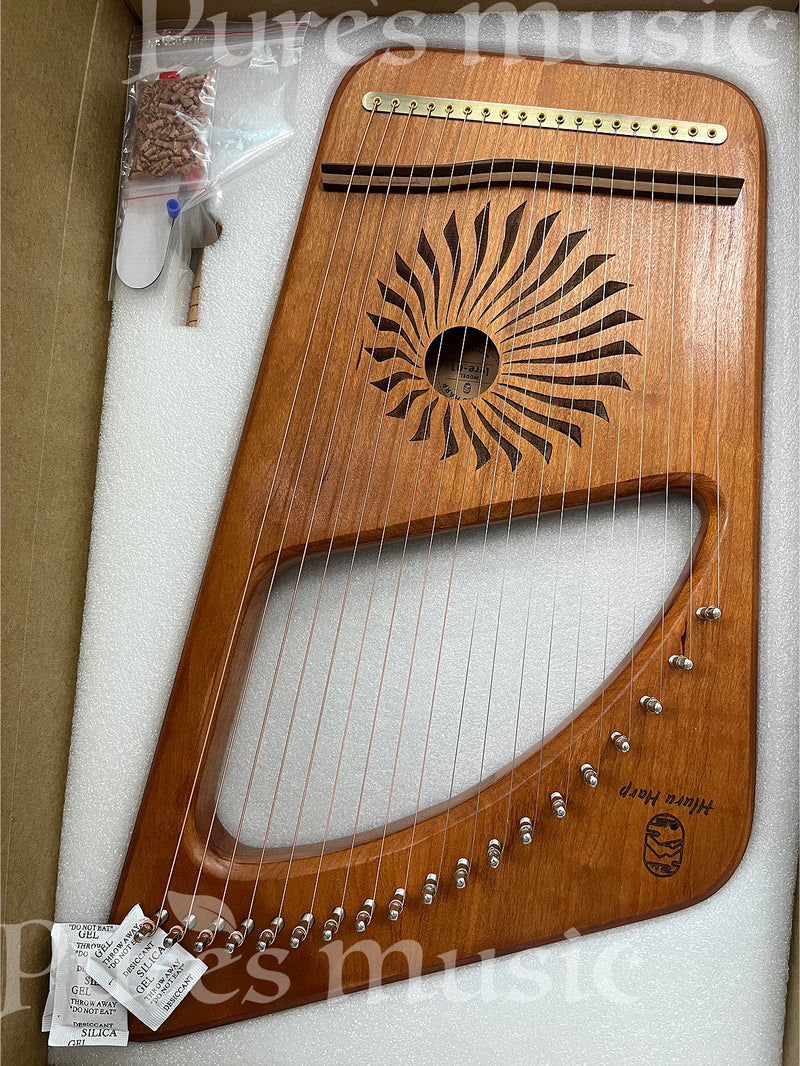 Hluru Lyre Harp 19-string Hollow "Light on earth" Instrument