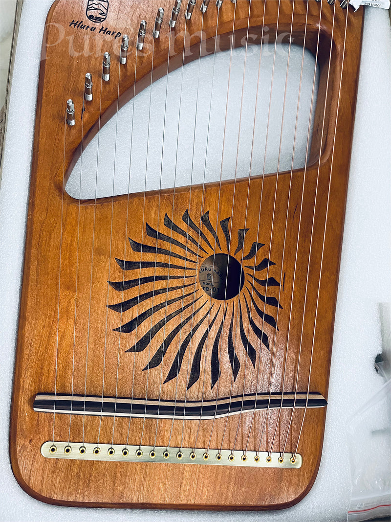 Hluru Lyre Harp 19-string Hollow "Light on earth" Instrument