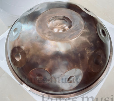 Vintage Mottled Handpan Harmony Pan Customizable Notes Drum Instrument