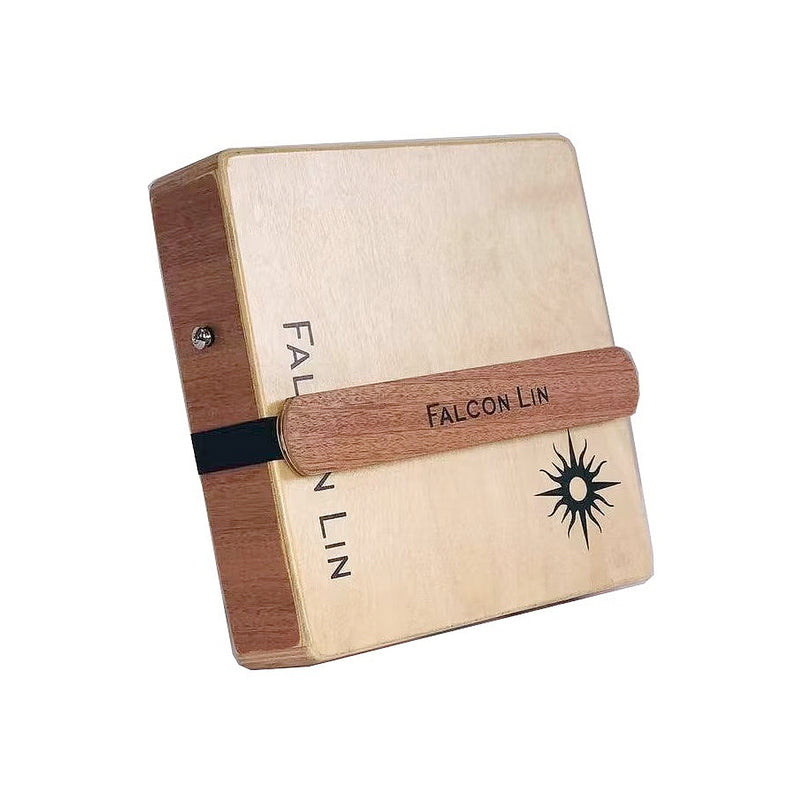 Travel Cajon Drum Wood Color Portable Hand Drum Instrument