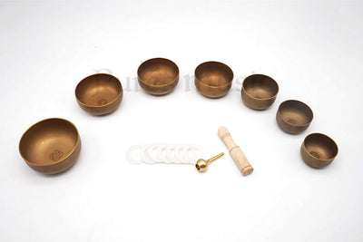 Mini Tibetan Singing Bowl Set Chakra Meditation Sound Bowls