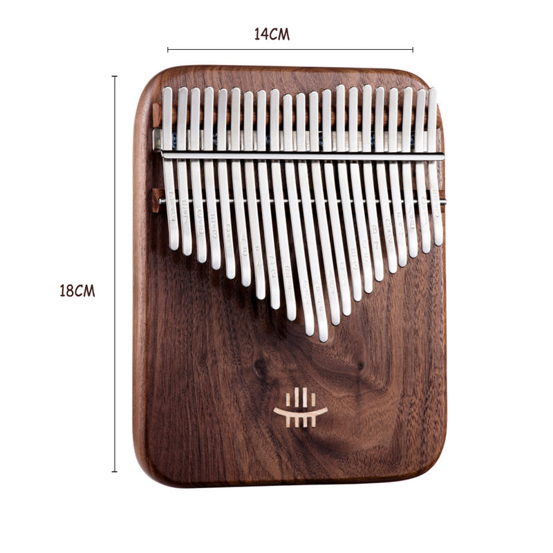 Hluru 21 مفتاحًا من خشب الجوز الأسود مع بيانو كاليمبا مع صندوق