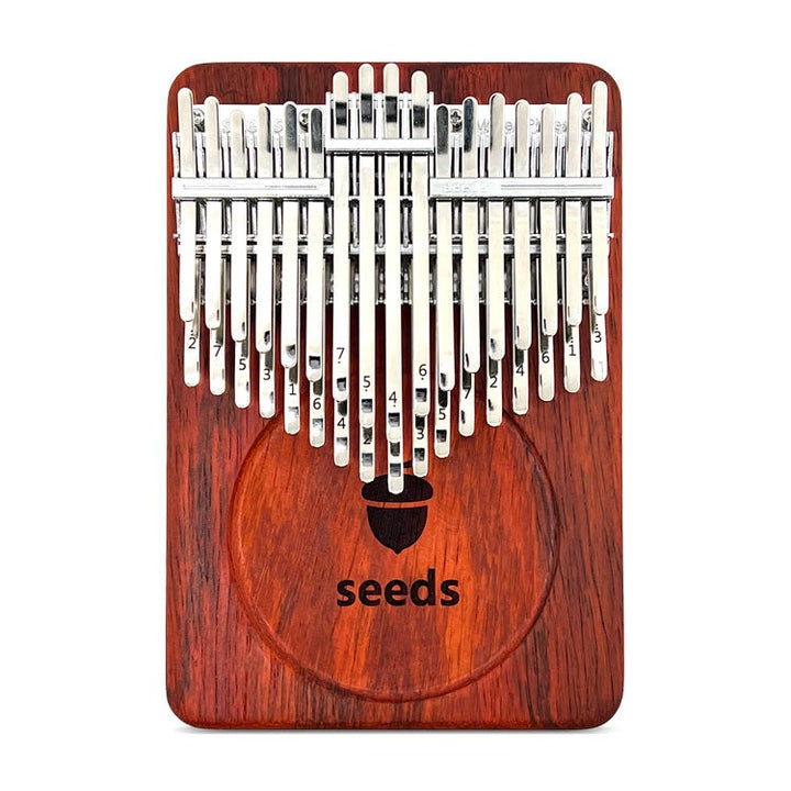 Seeds 34 Keys 24 Key Chromatic Kalimba Double Layer Treble Thumb Finger  Piano