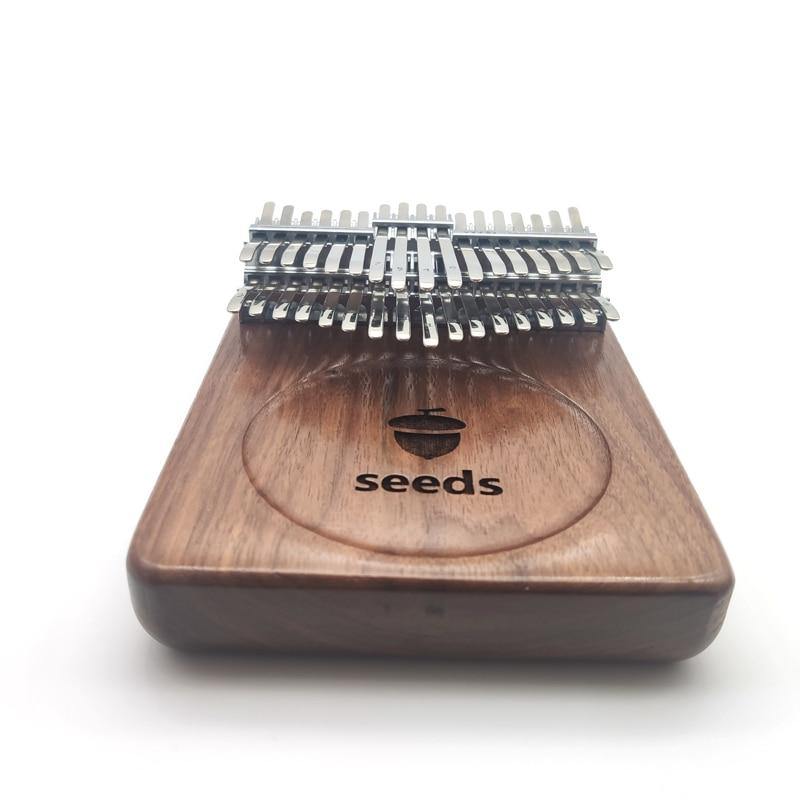 Seeds Kalimba 34 Key Chromatic Thumb Piano Pisces C-Tuned,Double Layer Flat  Board Black Walnut Musical Instruments Gift Idea for Children Adults