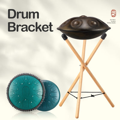 Soporte de tambor Hluru Handpan tambor de lengüeta de acero soporte de madera/hierro