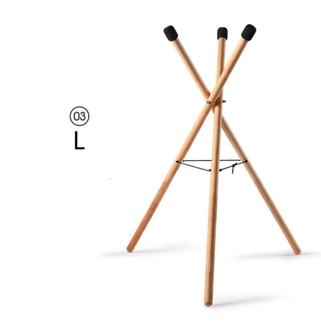 Hluru drumbeugel Handpan Stalen tongtrommel houten/ijzeren standaard